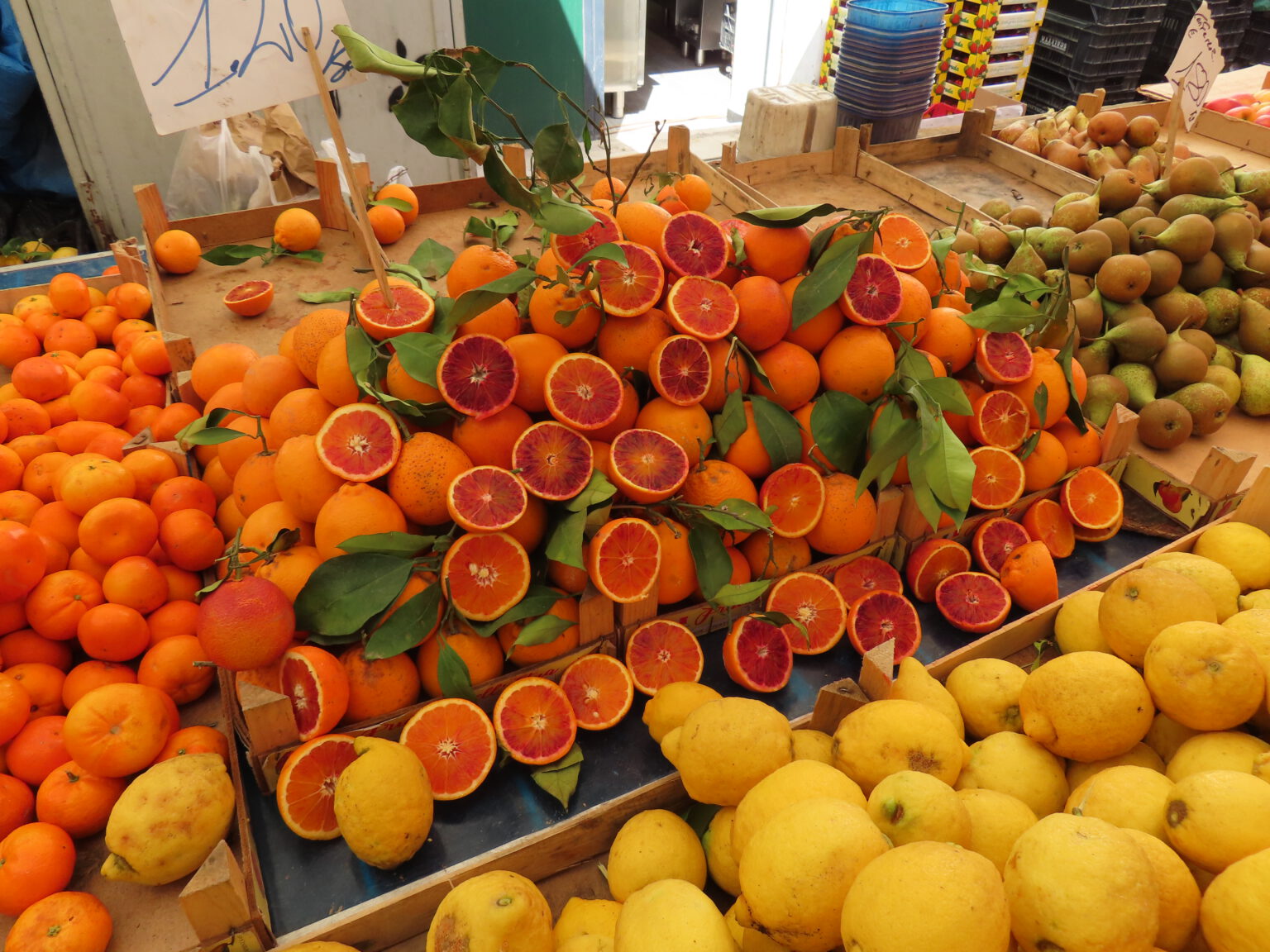 Syracuse - groente/fruit en vismarkt